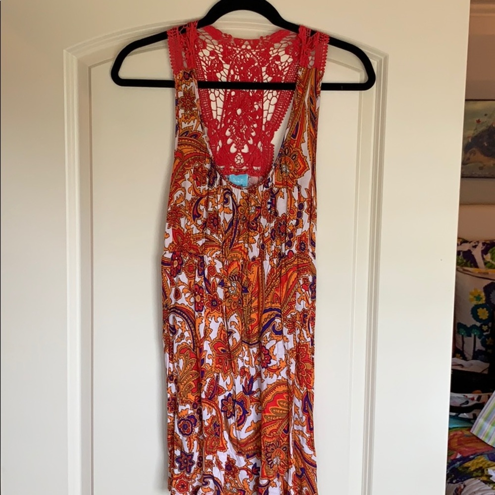 Tank top with macrame detailing from Nordstrom